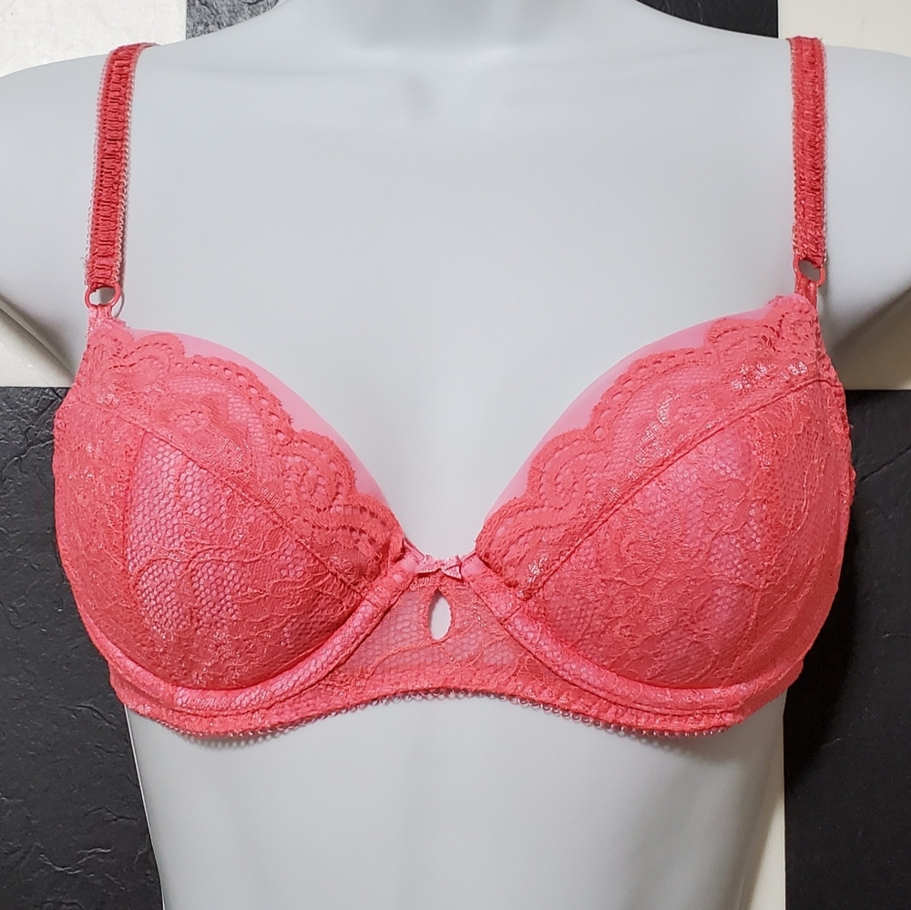 🚩 SALE VS Victoria's Secret Bra 34C Rose Pink - Picture 4 of 4